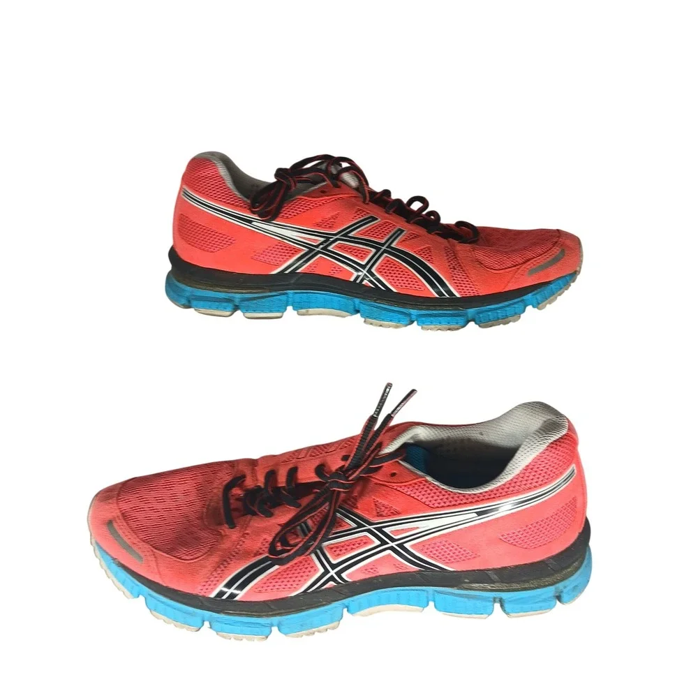 Asics Gel-Neo33 Running‎ Shoes Coral Pink Blue T272N Womens Size 9.5 Mens 8